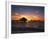 Clearwater Beach and Pier at Sunset, Florida, USA-Adam Jones-Framed Photographic Print