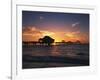 Clearwater Beach and Pier at Sunset, Florida, USA-Adam Jones-Framed Photographic Print