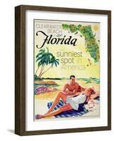 Clearwater Beach-null-Framed Premium Giclee Print