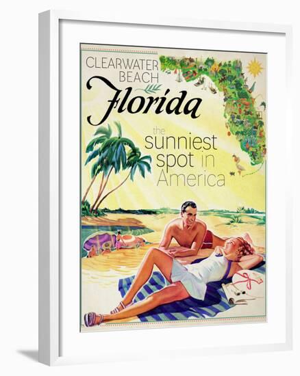 Clearwater Beach-null-Framed Giclee Print