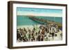 Clearwater, Florida - View of City Pier from Beach-Lantern Press-Framed Art Print