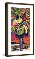 Clearwater Glow in Red-Sally Evans-Framed Giclee Print