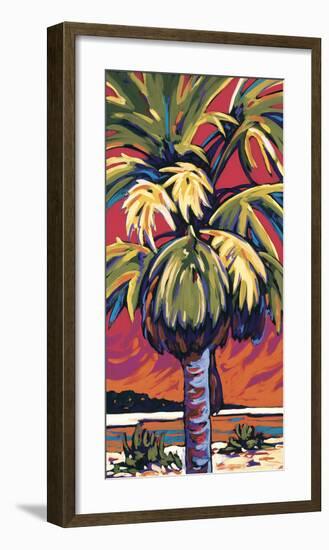 Clearwater Glow in Red-Sally Evans-Framed Giclee Print