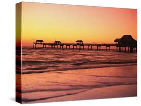 Clearwater Pier on Gulf of Mexico-James Randklev-Stretched Canvas