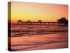 Clearwater Pier on Gulf of Mexico-James Randklev-Stretched Canvas