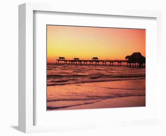 Clearwater Pier on Gulf of Mexico-James Randklev-Framed Photographic Print