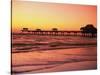 Clearwater Pier on Gulf of Mexico-James Randklev-Stretched Canvas