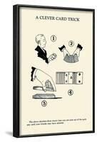 Cleaver Card Trick-null-Framed Art Print