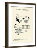 Cleaver Card Trick-null-Framed Art Print