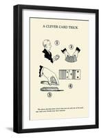 Cleaver Card Trick-null-Framed Art Print