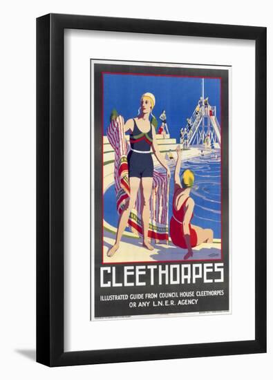 Cleethorpes Swimming Pool-null-Framed Art Print
