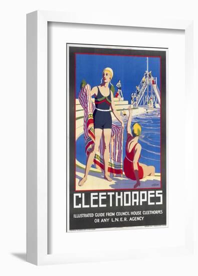 Cleethorpes Swimming Pool-null-Framed Art Print