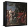 Clelia before Porsena-Placido Costanzi-Framed Stretched Canvas