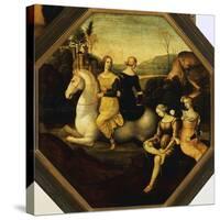 Clelia Crossing the Tiber, Ca 1510-null-Stretched Canvas