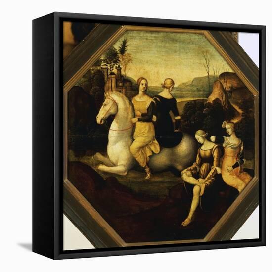 Clelia Crossing the Tiber, Ca 1510-null-Framed Stretched Canvas