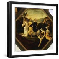 Clelia Crossing the Tiber, Ca 1510-null-Framed Giclee Print