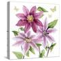 Clematis Climb I-Grace Popp-Stretched Canvas