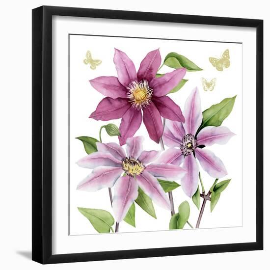 Clematis Climb I-Grace Popp-Framed Art Print