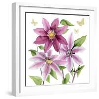 Clematis Climb I-Grace Popp-Framed Art Print