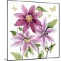 Clematis Climb I-Grace Popp-Mounted Art Print