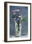 Clematis in a Crystal Vase-Edouard Manet-Framed Art Print