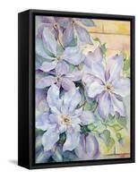 Clematis, the President-Karen Armitage-Framed Stretched Canvas