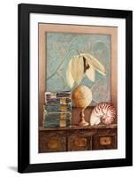 Clematite Blanche-Laurence David-Framed Art Print