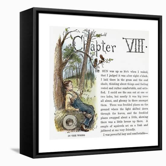 Clemens: Huck Finn-Edward Windsor Kemble-Framed Stretched Canvas