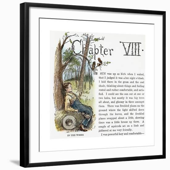 Clemens: Huck Finn-Edward Windsor Kemble-Framed Premium Giclee Print