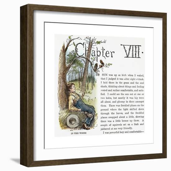 Clemens: Huck Finn-Edward Windsor Kemble-Framed Giclee Print