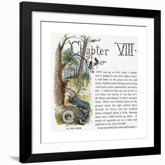 Clemens: Huck Finn-Edward Windsor Kemble-Framed Giclee Print