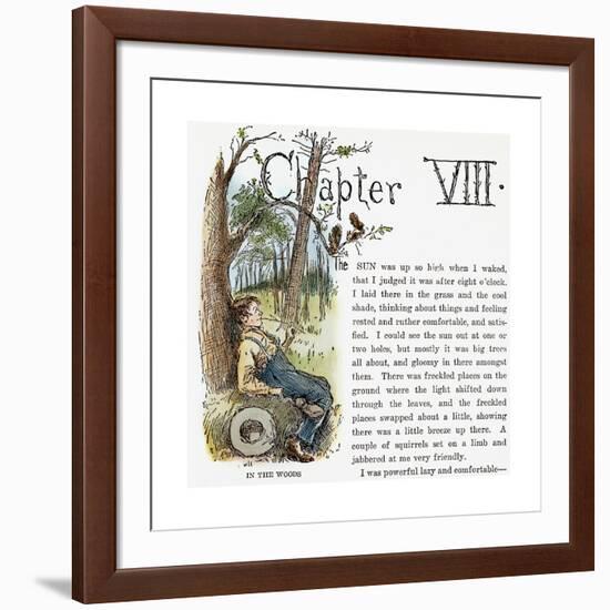 Clemens: Huck Finn-Edward Windsor Kemble-Framed Giclee Print