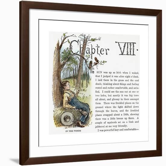 Clemens: Huck Finn-Edward Windsor Kemble-Framed Giclee Print