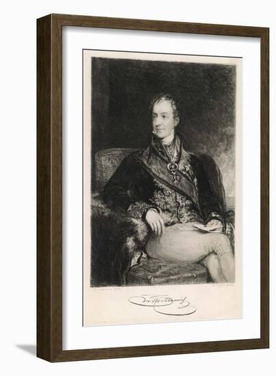 Clemens Lothar Wenzel Prince Metternich Austrian Statesman-W. Unger-Framed Art Print