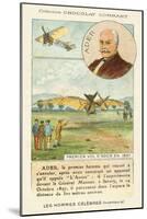 Clement Ader, French Aviation Pioneer, and His First Flight in 1897-null-Mounted Giclee Print