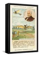 Clement Ader, French Aviation Pioneer, and His First Flight in 1897-null-Framed Stretched Canvas
