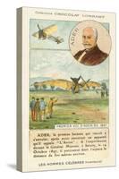 Clement Ader, French Aviation Pioneer, and His First Flight in 1897-null-Stretched Canvas