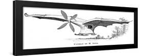 Clement Ader's Flying Bird 'Eole, the First Piloted Plane to Take Off under its Own Steam, 1890-null-Framed Giclee Print