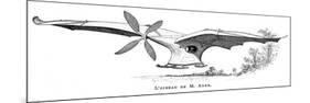 Clement Ader's Flying Bird 'Eole, the First Piloted Plane to Take Off under its Own Steam, 1890-null-Mounted Premium Giclee Print