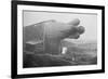 Clement Bayard Dirigible Half Way In Hangar-null-Framed Premium Giclee Print