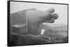 Clement Bayard Dirigible Half Way In Hangar-null-Framed Stretched Canvas