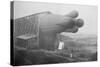 Clement Bayard Dirigible Half Way In Hangar-null-Stretched Canvas