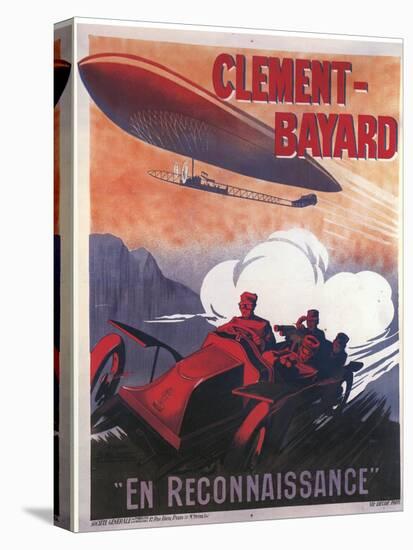 Clement-Bayard En Reconnaissance-Ernest Montaut-Stretched Canvas