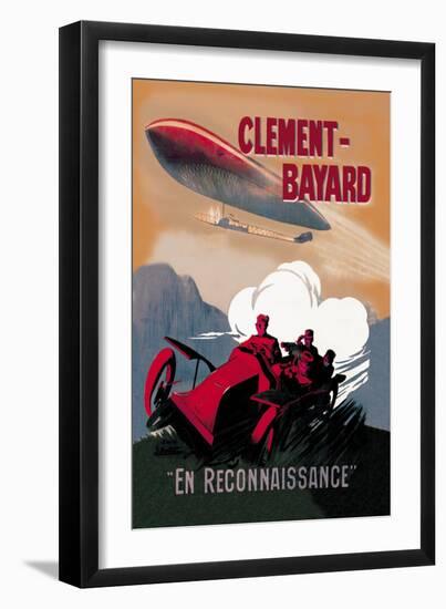Clement-Bayard, French Dirigible-Ernest Montaut-Framed Art Print