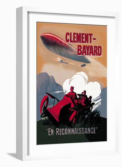 Clement-Bayard, French Dirigible-Ernest Montaut-Framed Art Print