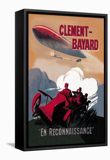 Clement-Bayard, French Dirigible-Ernest Montaut-Framed Stretched Canvas
