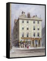 Clement's Stores at the Junction of Holywell Street and Wych Street, Westminster, London, 1855-Thomas Hosmer Shepherd-Framed Stretched Canvas
