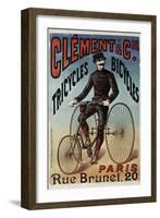 Clement Tricycles-null-Framed Giclee Print