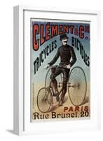 Clement Tricycles-null-Framed Giclee Print