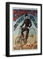 Clement Tricycles-null-Framed Premium Giclee Print